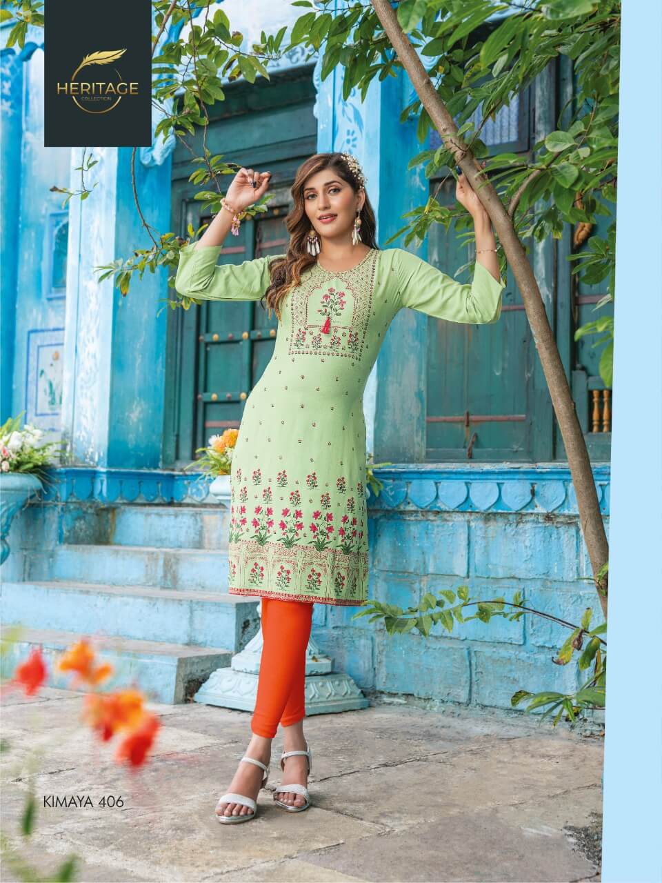 Heritage Kimaya 4 Regular Wear Wholesale Designer Kurtis
